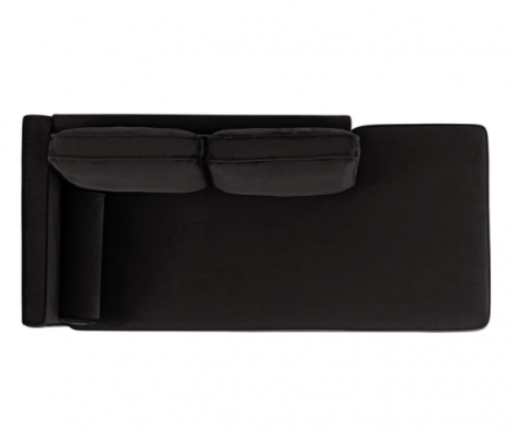 Chaiselongue Kreativ Miwwelen Neit Wunnzëmmer Modern Design Schwaarzt Sofa