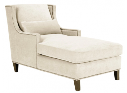 Chaiselongue Léin Miwwel Ottoman Wuonzëmmer Design Canapé Beige Stoff Léin