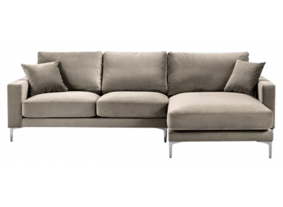 Beige Eckcouch Stoff Wunnzëmmer Design Couches Polstersofa Sofas Eckgarnitur Nei