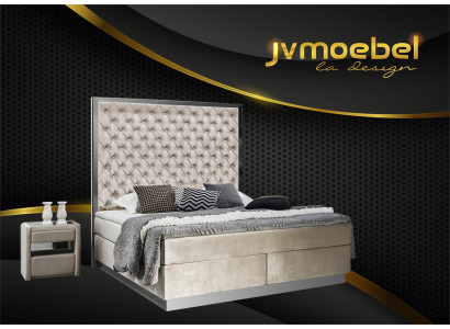 Komplett Bett Boxspring Better Luxus Design Schlofzëmmer Miwwelen Edelstol