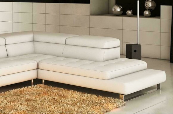 Modern Ledersofa Ecksofa L Form Polster Designer Ecksëtztgrupp
