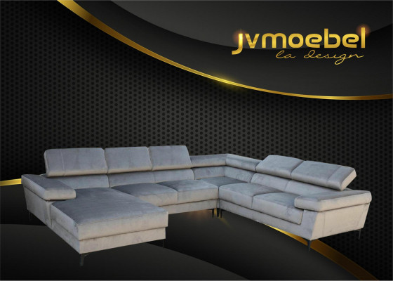 Ecksofa U Form Wunnlandschaft Polstereck Textil Eckgarnitur Sofas Couchen Nei