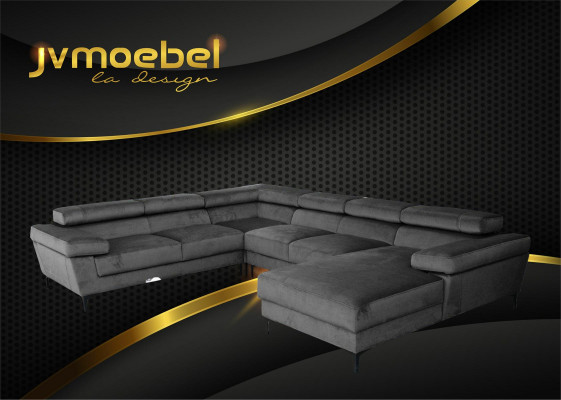 Ecksofa U Form Wunnlandschaft Polstereck Textil Eckgarnitur Sofas Couchen Nei