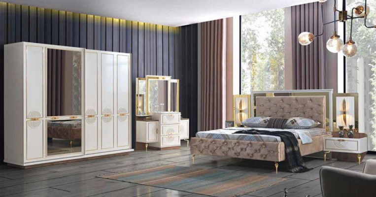 Exklusivt 5-Deeler Luxus-Schlofkummer-Set a Premium-Qualitéit