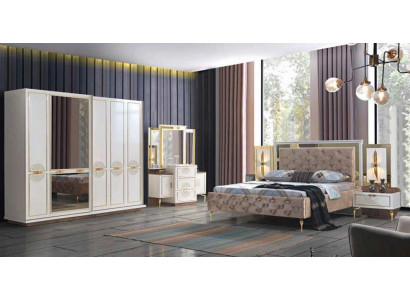 Exklusivt 5-Deeler Luxus-Schlofkummer-Set a Premium-Qualitéit
