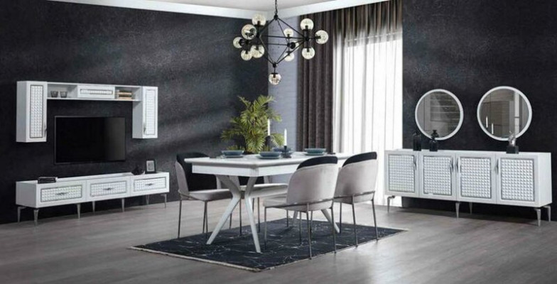 TV-Schaf Italienesch Wunnzëmmer Kommode Luxus TV-Sideboard Luxus.
