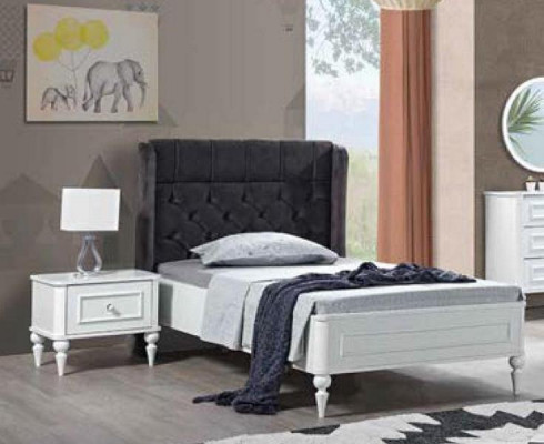 Jugendbett Eenzelbetten Chesterfield Schlofkummermiwwelen Gepolstert
