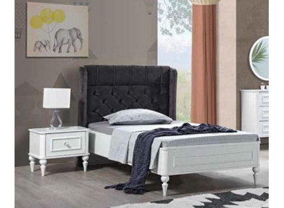 Jugendbett Eenzelbetten Chesterfield Schlofkummermiwwelen Gepolstert