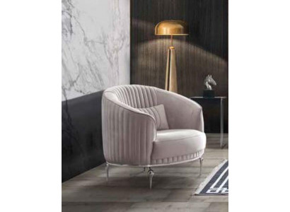 Fotel Luxus Einsëtzer Canapé Stoff Sofa Polster Miwwelen Canapéën Samt