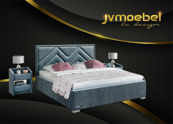 Komplett Schlofzëmmer Set Bett 2x Nuetsdësch 3 stéck. Sets Designer Luxus Better