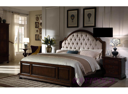 Bett Polsterbett Luxus Duebel Schlofzëmmer Holz Lieder Better Chesterfield Miwwelen