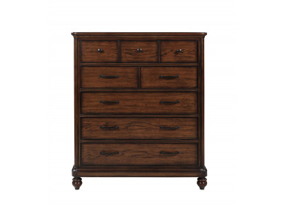 Landhausstil Miwwelen Héich Kommode Schaf Designer Schief Braun Sideboard Nei