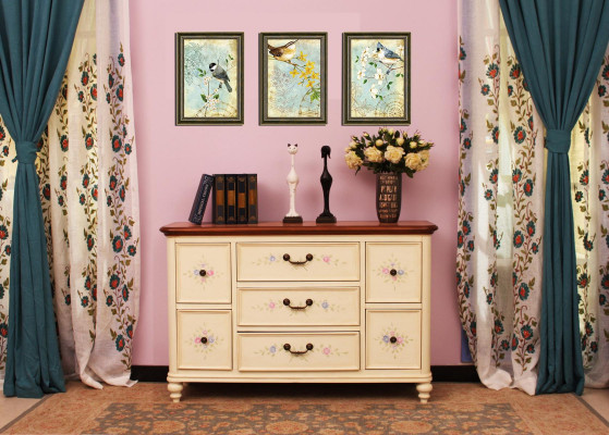 Wäiss Design Wunnzëmmer Kommode Sideboard Anrichte Kommoden Schaf