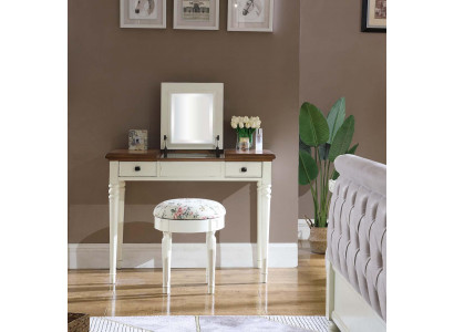 Make-up-Dësch Spigel Luxus Konsole Kommode Schlofkummer Konsolendësch Holz Nei