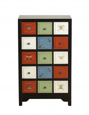 Faarwege Apdikteschof Kommode Sideboard Héich Schief Echt Holz Kommoden