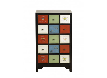 Faarwege Apdikteschof Kommode Sideboard Héich Schief Echt Holz Kommoden