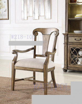 Stull Braun Design Wunnzëmmer Iesszëmmer Holz Still Polster mat Armleeën Nei