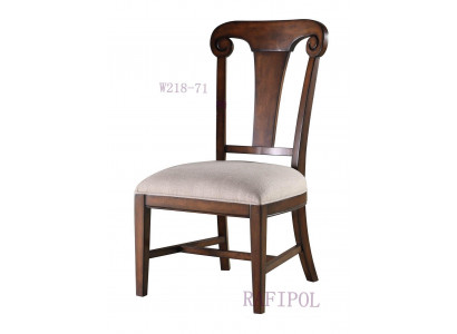 Luxus Design Polstersëtz Stull Stiller Sëtz Iesszëmmer Holz Textil Sëtzfauteuil Echt Holz Nei