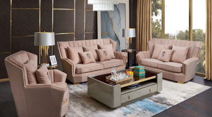 Polstere Couchen Sofa Modern Luxus Sofagarnitur 3+2+1 Sëtzer Set Design Sofa Nei