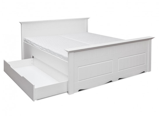 Bett Mat Polster Design Holzbett Double Better Wäiss 180x200 Schlof Schlofkummer