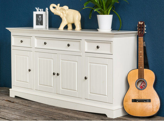 Designer Landhaus Kommode Anrichte Schaf Regal Holz Luxus Kommoden Sideboard