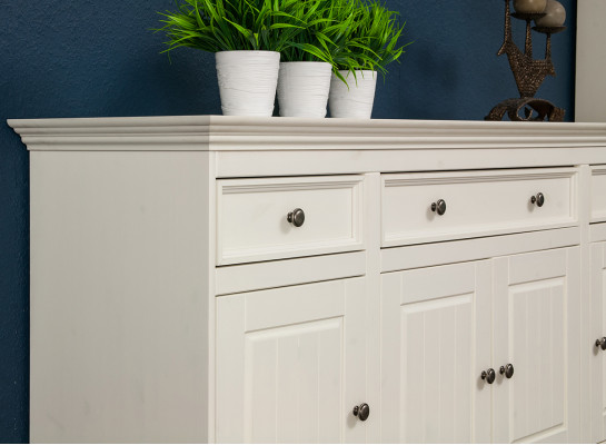 Designer Landhaus Kommode Anrichte Schaf Regal Holz Luxus Kommoden Sideboard