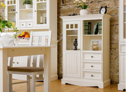 Landhaus Kommode Schaf Regal Massivholz Héichschaf Regal Bicher Bar Schief