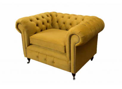 Fauteuil Design Relax Textil Lounge Luxus Giel Polster Sëtz Chesterfield