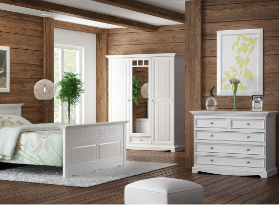 Landhaus Kommode Holz Armoire Héich Schaf Schief Sideboard Kommoden Miwwelen