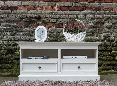 Landhaus Lowboard TV Miwwelen Schief Fernsee-Schaf Sideboard RTV Kommode Nei
