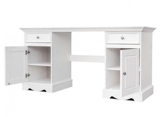 Sekretär Set Kolonial Stil Schreifdësch Schaf Regal Dësch Holz Dëscher Nei 3tlg
