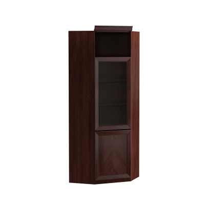System Büro Miwwelen Eck Vitrine Aktendrock Klassesch Holzschaf
