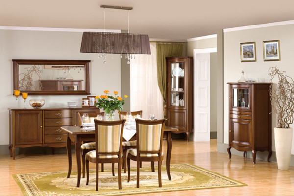 Schaf Echt Holz Massivholz Klassesch Vitrine Vitrinenschaf-Modell PR-W 1-2