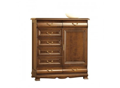 Modern Kommode Braun Kommoden Holz Design Miwwelen Sideboard Regal Hotel Nei