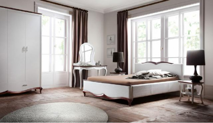 Chesterfield Bett Textil Stoff Better Koppel Koppel Duebelbett Polster Schlofzëmmer