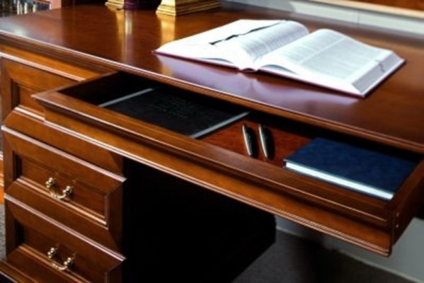 Klassesch Schreifdësch Bürosmëttelen Dësch Büro Chef Schreifdëscher Echt Holz BA-Sc2