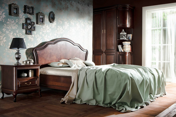 Bett Ehebetter Chippendale Duebelbett Kinneksbett Kolonial Schlofzëmmer Modell V-P-N