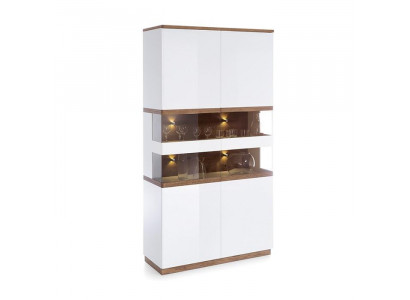 Vitrin Modern Stil Wunnzëmmer Kollektioun Vitrine Schaf Regal Kommode Wäiss