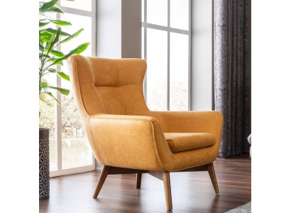 Fotell Ouerfotell Cocktailfotell Sëtzer Modern Design Konschtlieder Giel