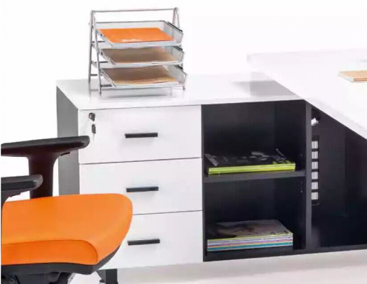 Büro Miwwel Ariichtung Schreifdësch Akteschaf Canapé Dësch 4 Deeler Set