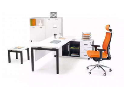 Büro Miwwel Ariichtung Schreifdësch Akteschaf Canapé Dësch 4 Deeler Set