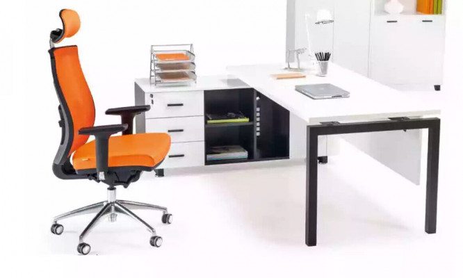 Büro Miwwel Ariichtung Schreifdësch Akteschaf Canapé Dësch 4 Deeler Set