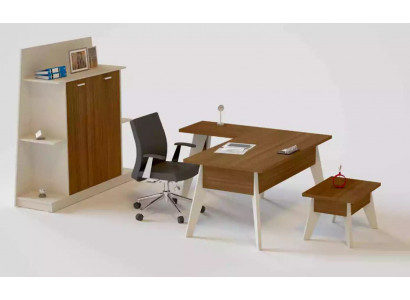 Eckschreibtisch Dësch Akteschaf Dëschschaf Miwwelen Büro 3stéck.