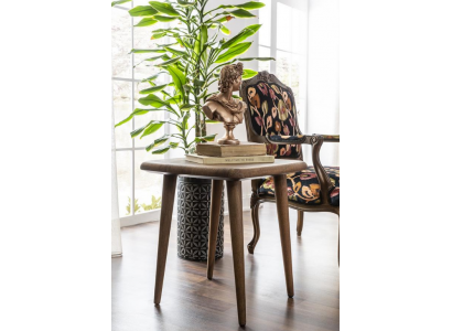 Modern Niewentisch Kaffisdësch Luxus Holzmöbel Wunnzëmmer Braun