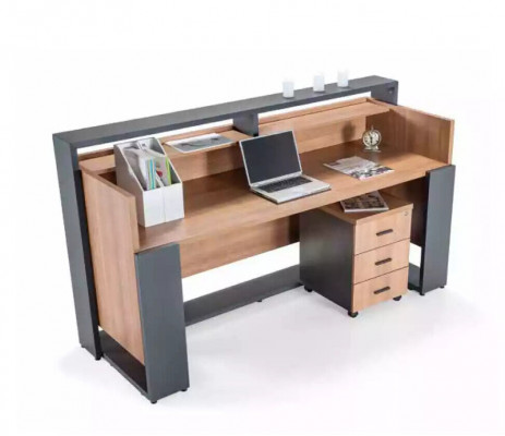 Designer Dëscher fir Receptioun Receptioun Hotel Büro Ausstellungstisch nei