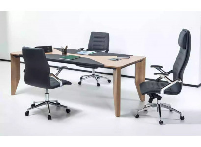 Konferenzdësch Büro Miwwel Ariichtung Büro Dësch 220x100 cm Konferenzdësch