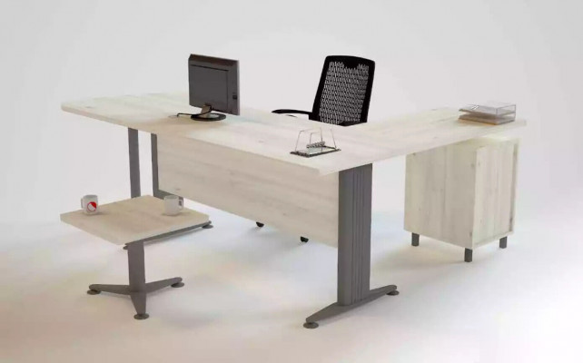 Luxus Schreifdësch Kommode Couchtisch 3tëg Set Miwwel Ariichtung Dësch Holz