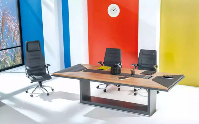 Komfortabel stilvollen Konferenztësch Schreifdësch Büro-Miwwelen Holz