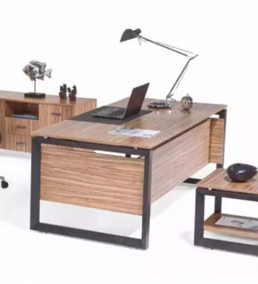 Büro Miwwelen Schreifdësch Komod Akteschaf Dësch fir an de Living Ariichtung aus 4 Deeler.