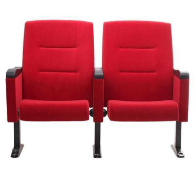 Art Deco Fauteuil Sëtz Sofa 1 Plaz fir Theater Design Luxus Rout Textil Nei